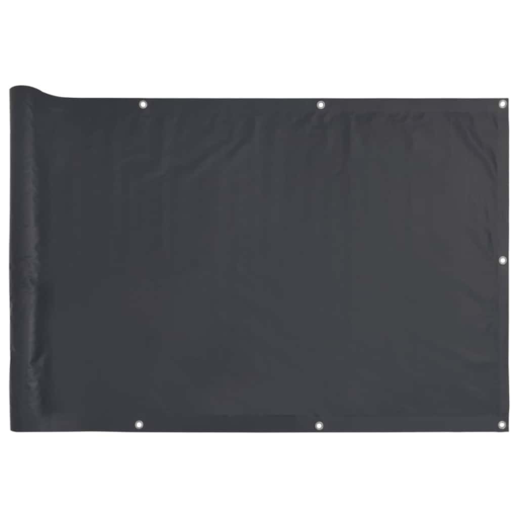 Vidaxl balkonscherm 300x90 cm pvc antracietkleurig