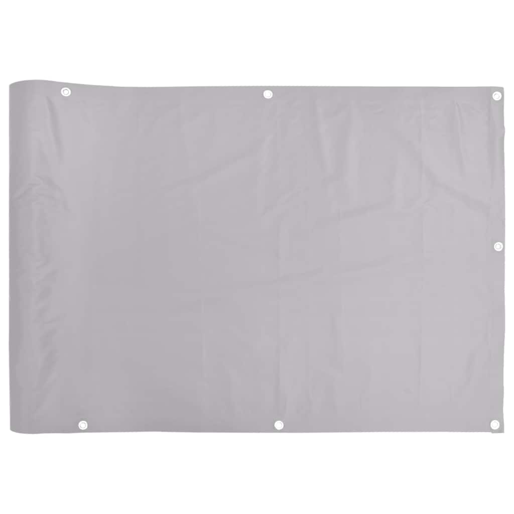 VidaXL Balkonschutzwand 400x90 cm PVC Grau