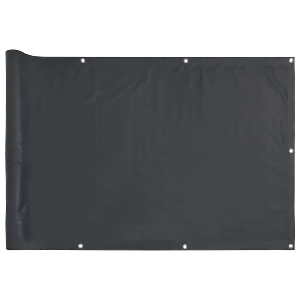 Vidaxl balkonscherm 300x120 cm pvc antracietkleurig