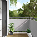 VidaXL Balkon-Sichtschutz 500x120 cm PVC Grau