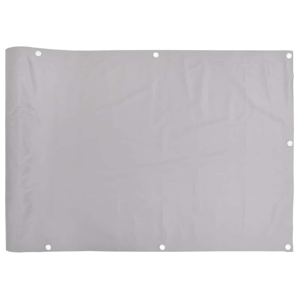 VidaXL Balkon-Sichtschutz 600x120 cm PVC Grau