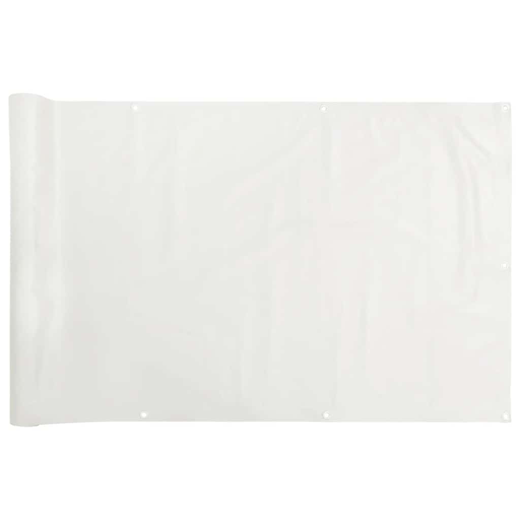 VidaXL Balkon-Sichtschutz 300x120 cm PVC weiß