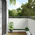 Vidaxl balkonscherm 700x120 cm pvc wit