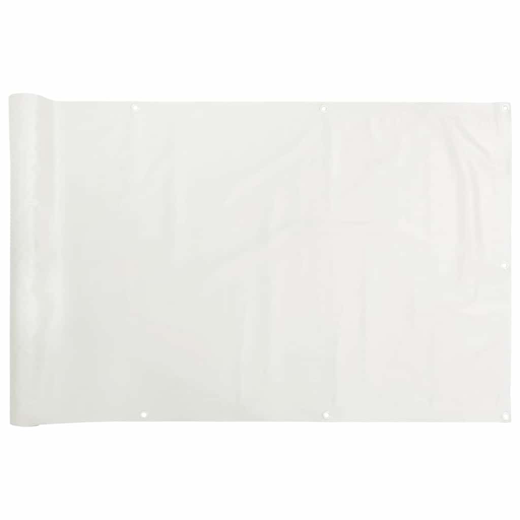 Vidaxl balkonscherm 800x120 cm pvc wit