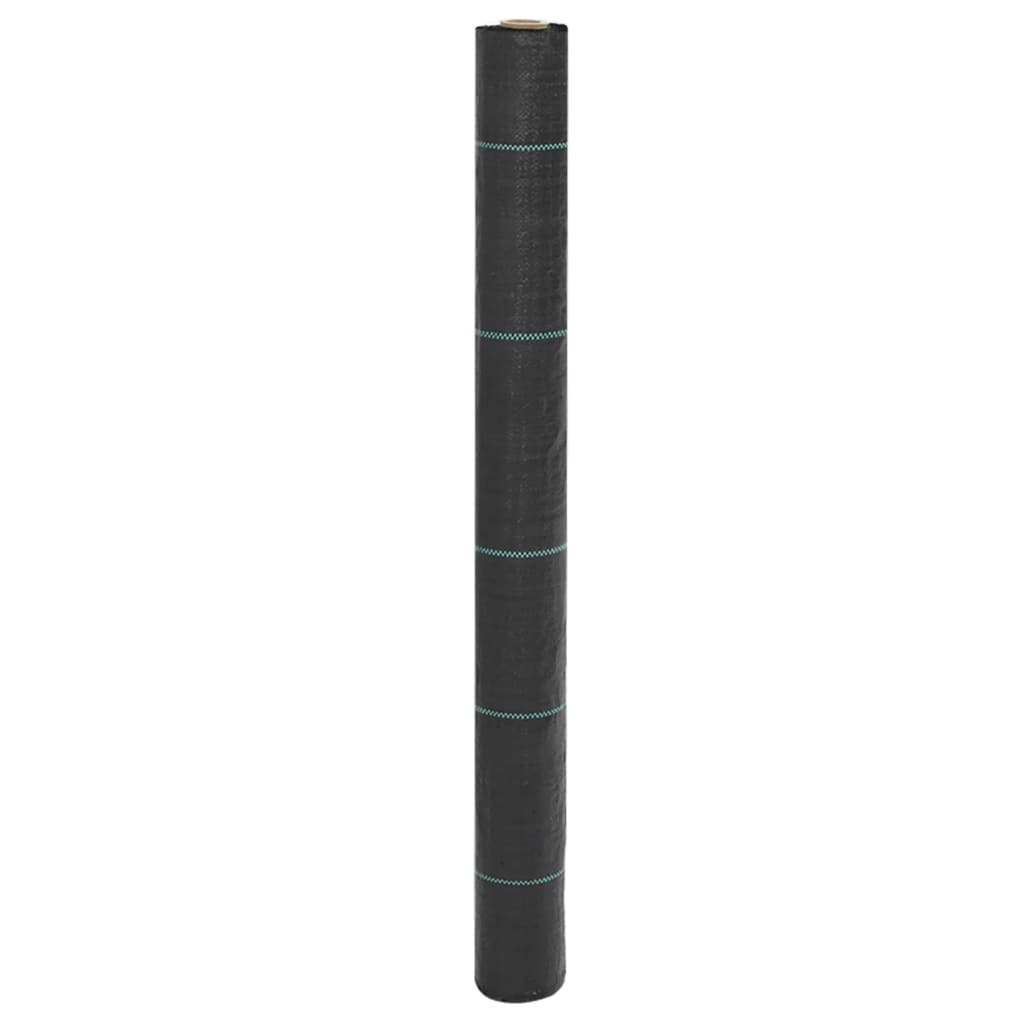 Vidaxxl -Karotten -Stoff 1x150 m Polypropen Schwarz