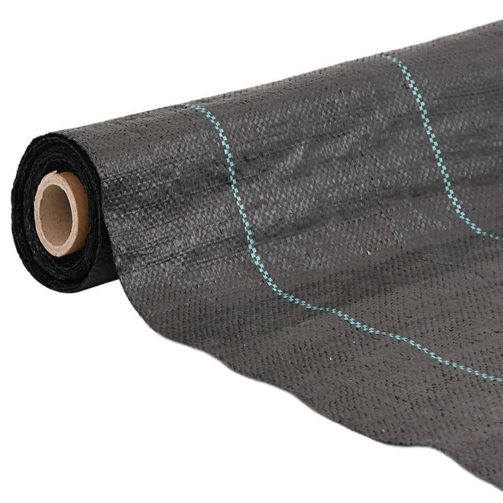 Vidaxxl -Karotten -Stoff 1x150 m Polypropen Schwarz