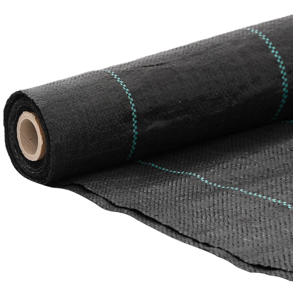Vidaxxl -Karotten -Stoff 1x150 m Polypropen Schwarz