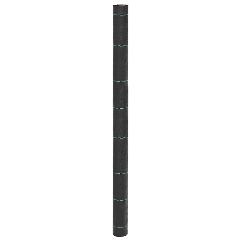 Vidaxxl -Karotten -Stoff 1,5x50 m Polypropen schwarz