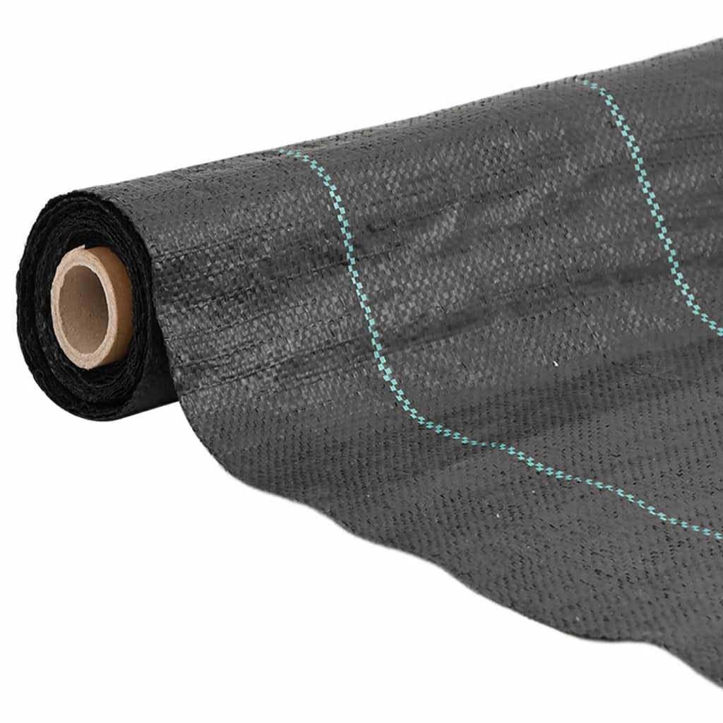 Vidaxxl -Karotten -Stoff 1x200 m Polypropen Schwarz