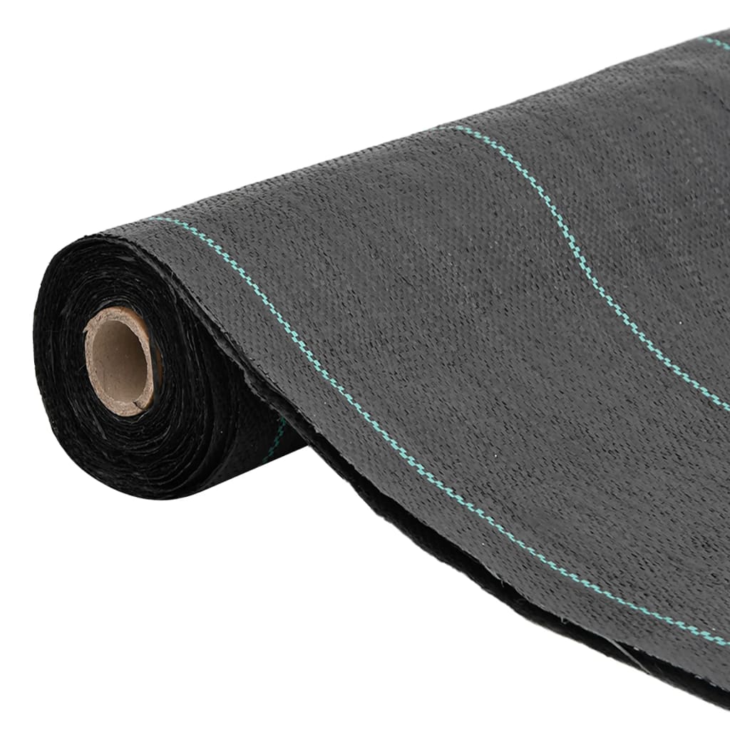 Vidaxxl -Karotten -Stoff 1,5x50 m Polypropen schwarz