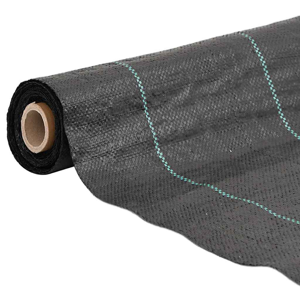 Vidaxxl -Karotten -Stoff 2x50 m Polypropen schwarz