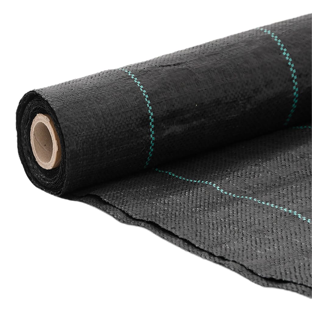 Vidaxxl -Karotten -Stoff 2x50 m Polypropen schwarz