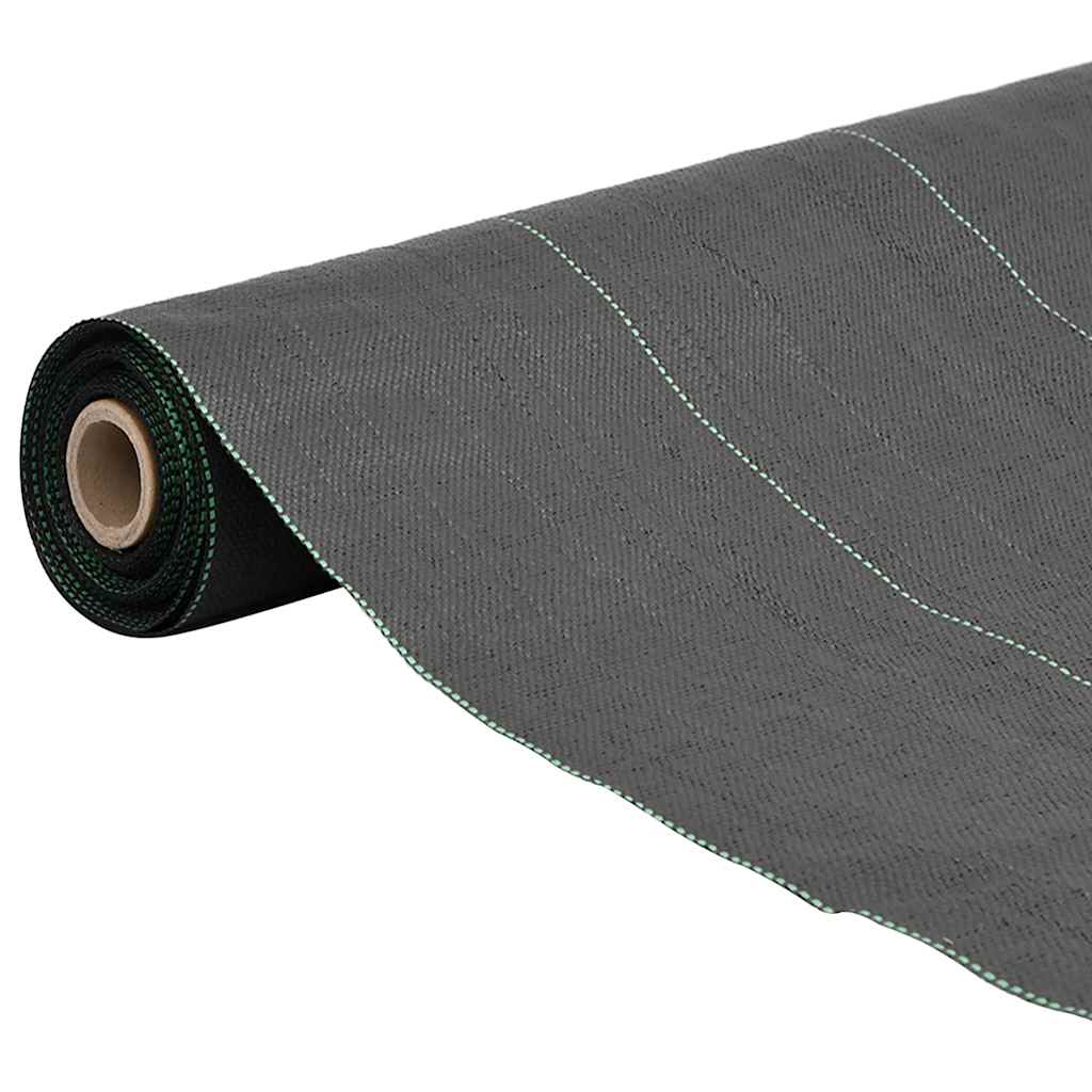 Vidaxxl -Karotten -Stoff 1,5x50 m Polypropen schwarz