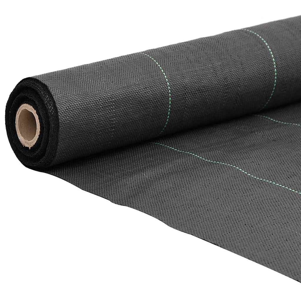 Vidaxxl -Karotten -Stoff 1,5x50 m Polypropen schwarz