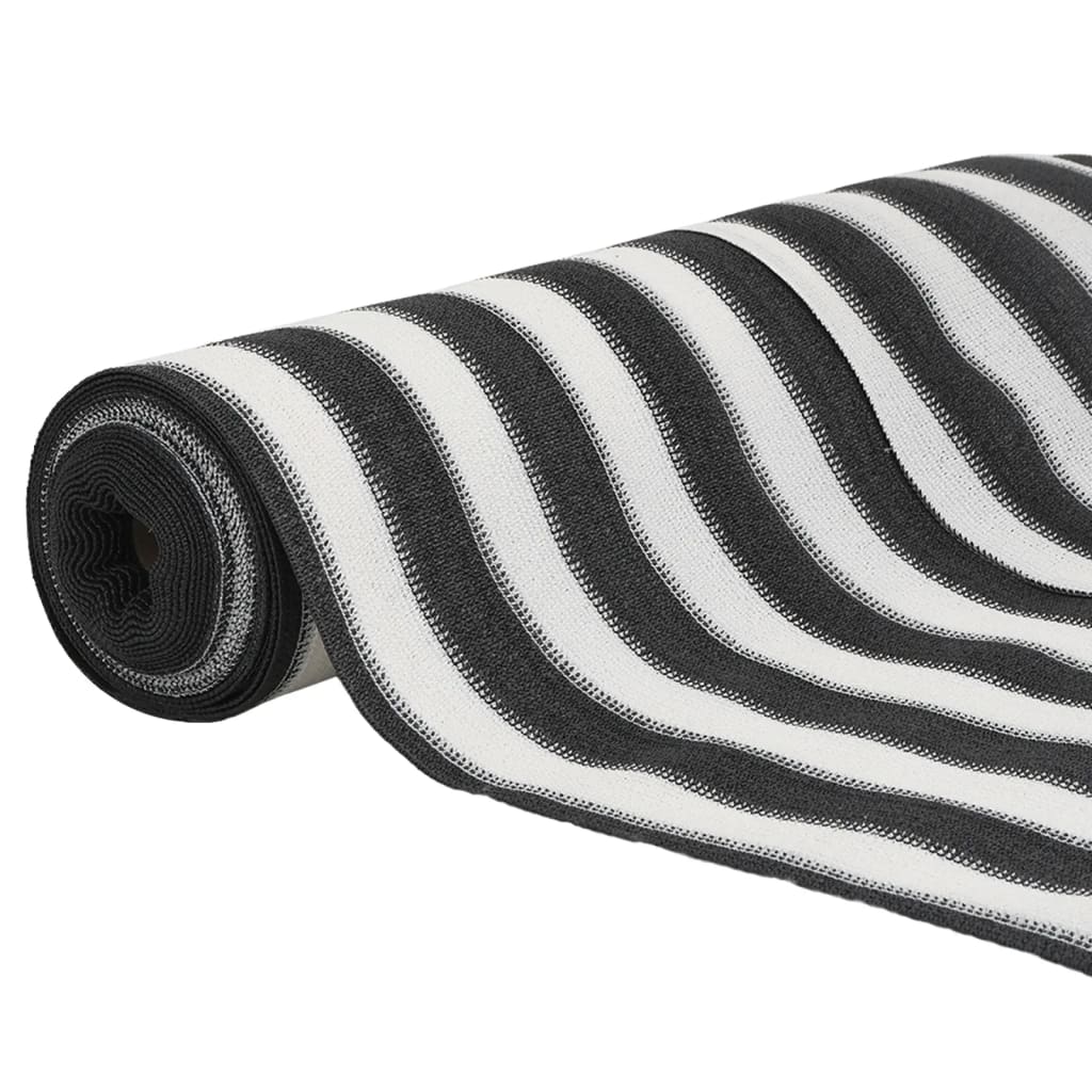 VidaXL Sichtschutznetz 150 g/m² 1,2 x 25 m HDPE anthrazit und weiß
