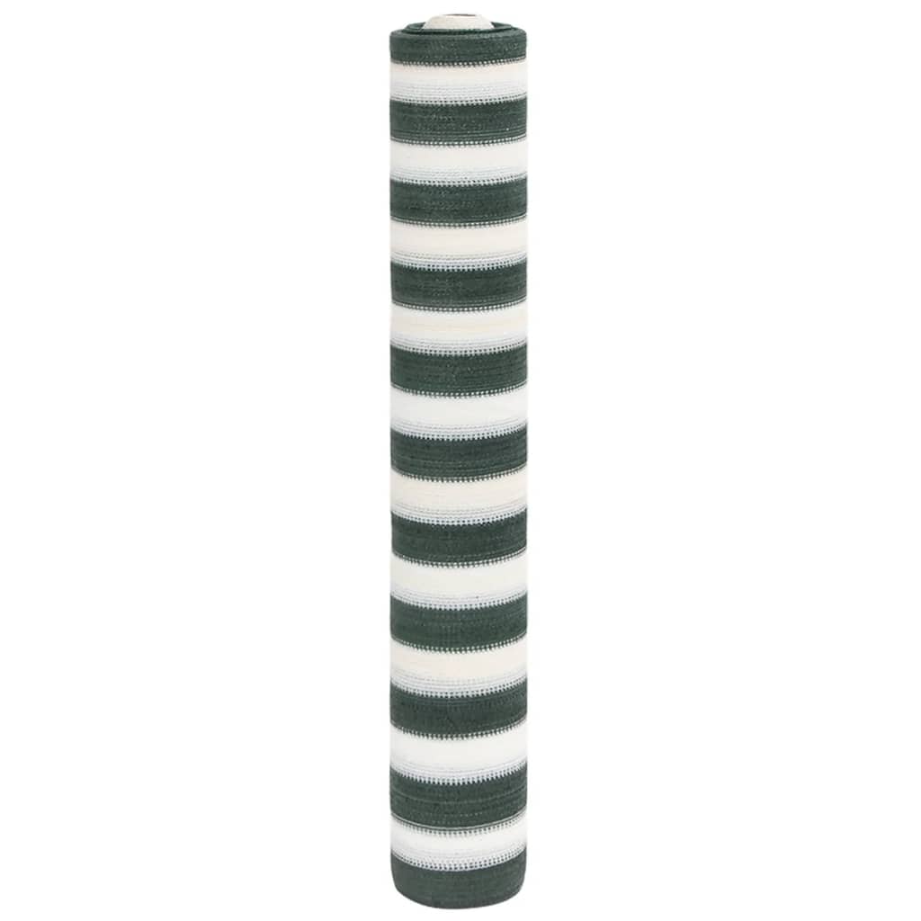 Vidaxxl PrivacyNet 150 g/m² 1,5 x 25 m HDPE Grün und Weiß