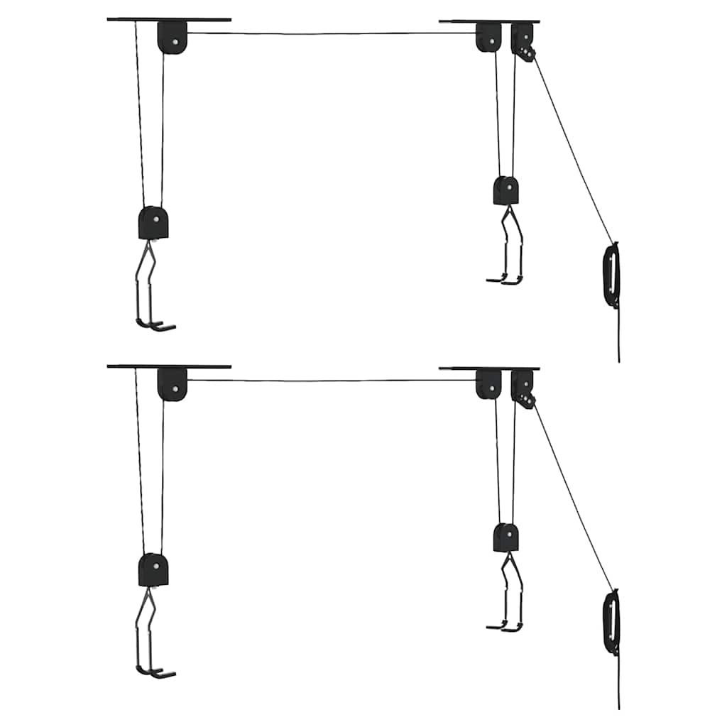 VidaXL Deckenfahrradheber, 2 Stück, 20 kg