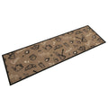 VidaXL Waschbare Küchenmatte mit Morgenmotiv, 45 x 150 cm, Samt, Braun