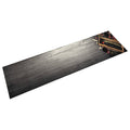 VidaXL Waschbare Küchenmatte mit Weinflaschenmotiv, 60 x 300 cm, Samt