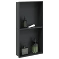 Vidaxl douchenis 32x62x9 cm roestvrijstaal matzwart