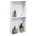 Vidaxl douchenis 32x62x9 cm roestvrijstaal matwit