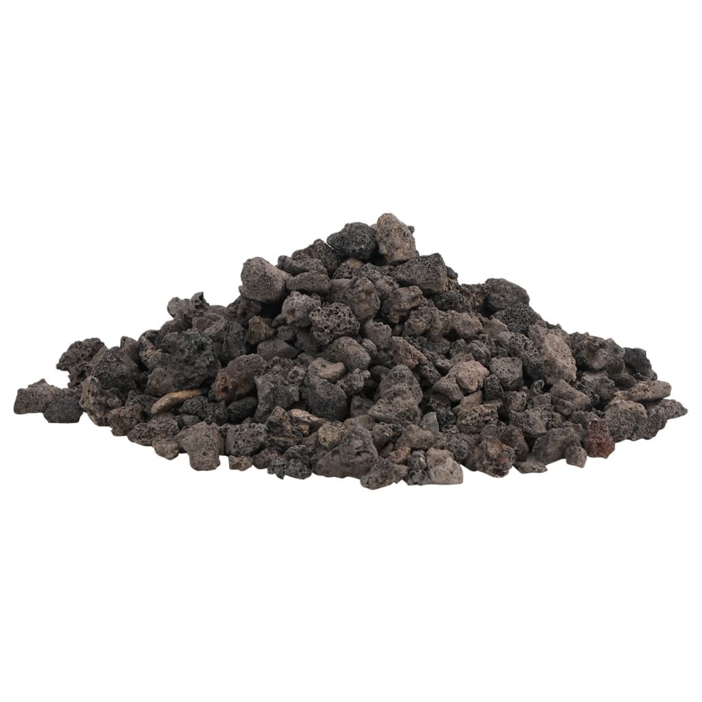 Vidaxl Lavasteine ​​10 kg 1-2 cm schwarz