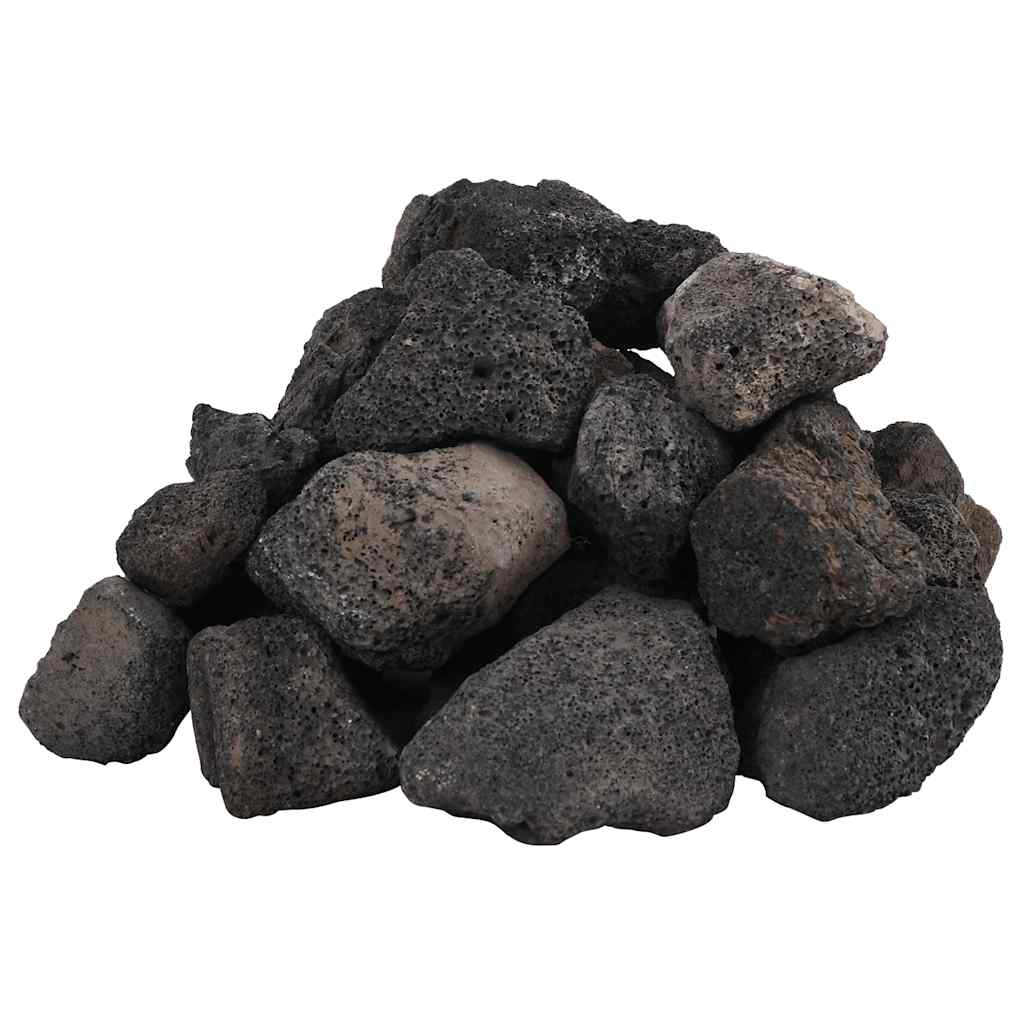 Vidaxl Lavasteine ​​10 kg 5-8 cm schwarz