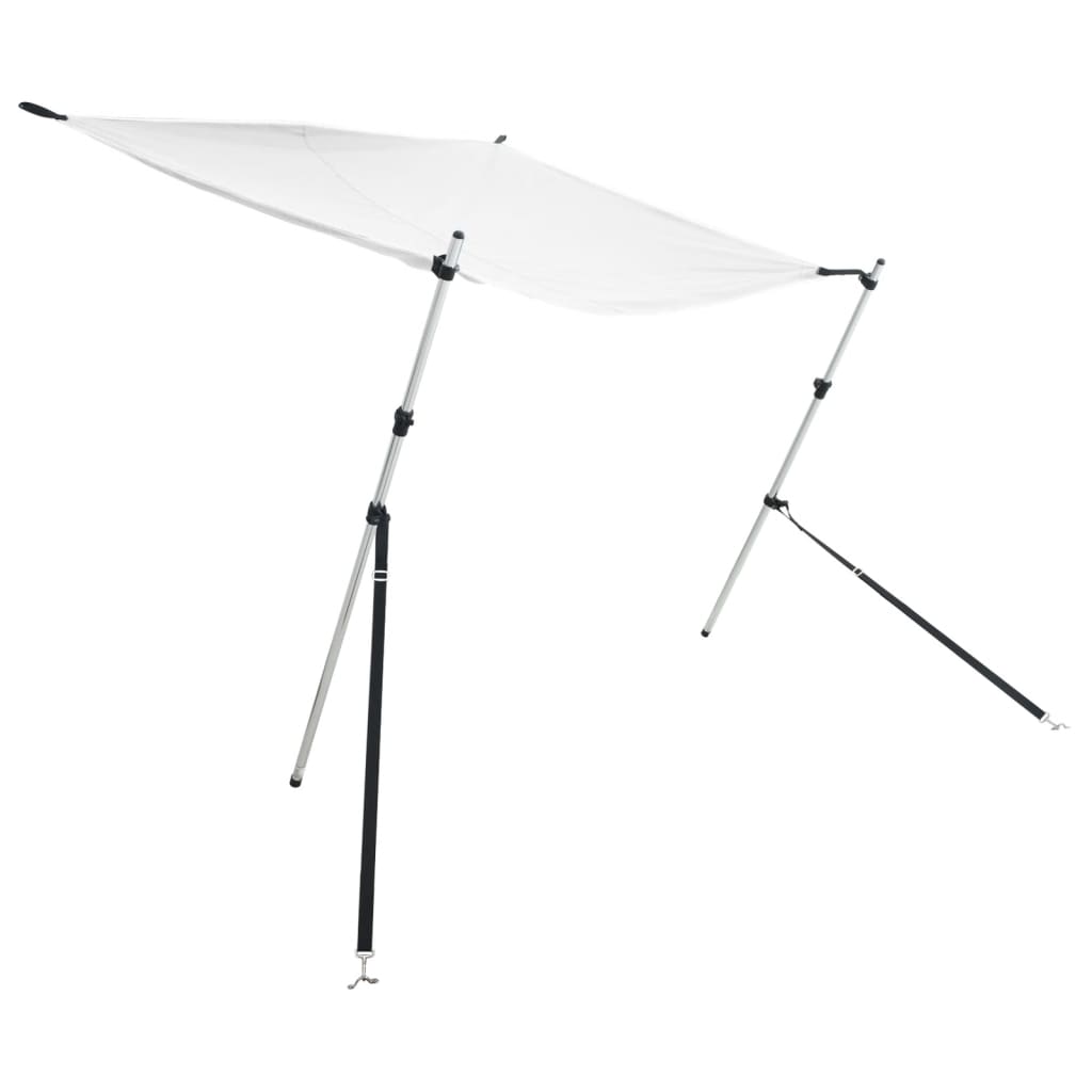 Vidaxl schaduwdoekset t-top 174x205x(115-194) cm wit