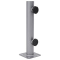 Vidaxl parasolvoet voor ø32 34 38 mm stok staal zilverkleurig