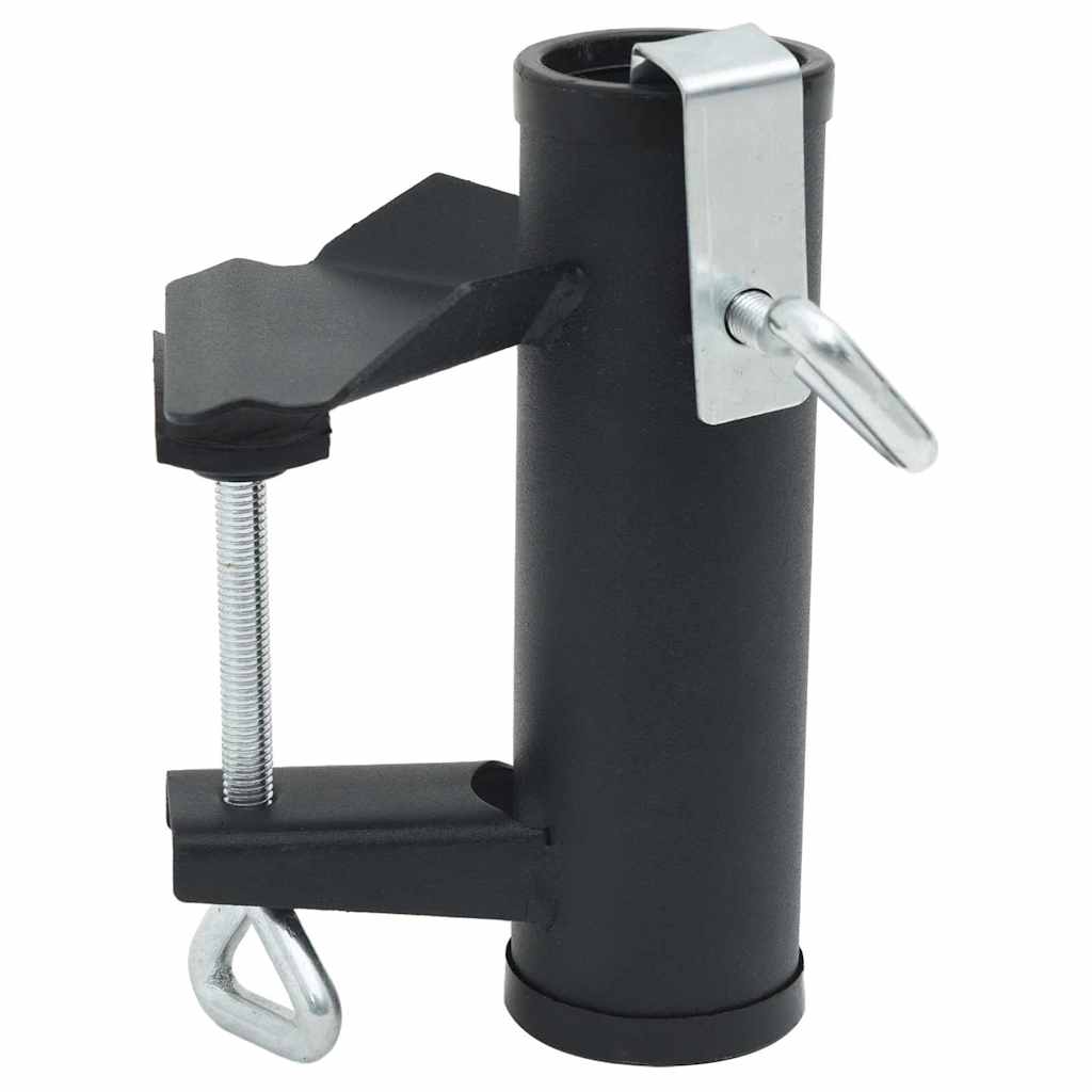 VidaXL Sonnenschirmklemmen für Balkon, 2 Stück, 25–38 mm, Stahl