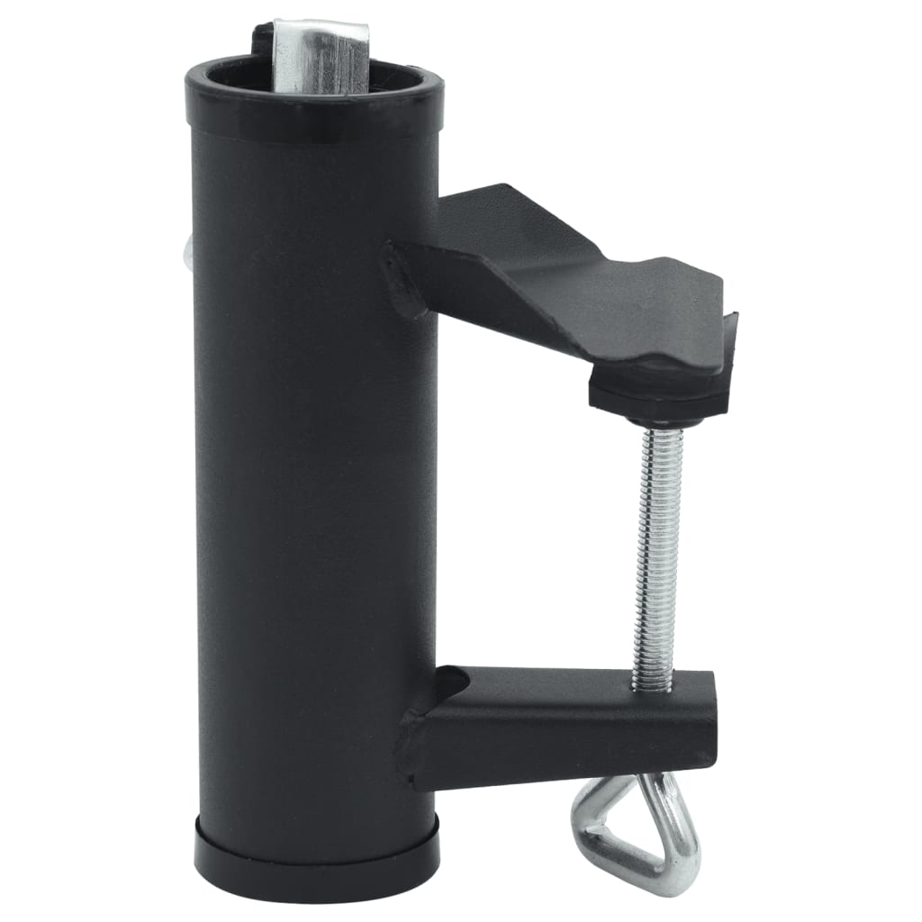 VidaXL Sonnenschirmklemmen für Balkon, 2 Stück, 25–38 mm, Stahl