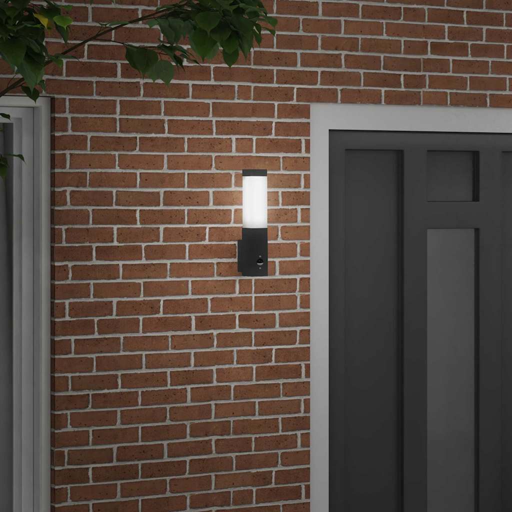 Vidaxl buiten wandlamp zwart 10.5 x 6 x 33 cm