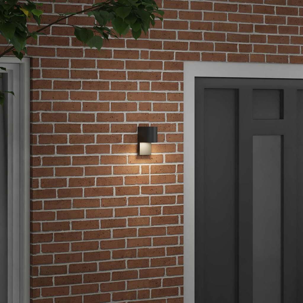 Vidaxl buiten wandlamp zwart 12 x 7 x 15 cm roestvrij staal