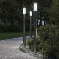 Vidaxl bolderverlichting 3 stuks 110 cm rvs ip44