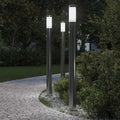 Vidaxl bolderverlichting met sensor 3 stuks 110 cm rvs ip44