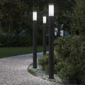 Vidaxl bolderverlichting 3 stuks 110 cm rvs ip44