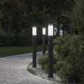Vidaxl bolderverlichting met sensor 3 stuks 80 cm rvs ip44