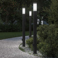 Vidaxl bolderverlichting met stopcontact 3 stuks 110 cm roestvrij staal ip44