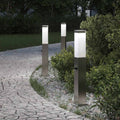 Vidaxl bolderverlichting met sensor 3 stuks 50 cm rvs ip44