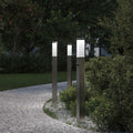 Vidaxl bolderverlichting met sensor 3 stuks 80 cm rvs ip44