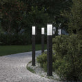 Vidaxl bolderverlichting met sensor 3 stuks 80 cm zwart ip44