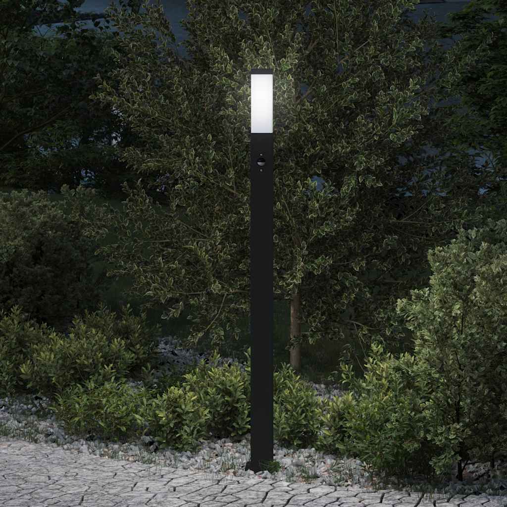Vidaxl bolderverlichting met sensor 110 cm zwart ip44
