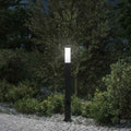 Vidaxl bolderarmatuur met stopcontact 80 cm zwart ip44