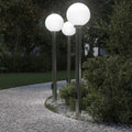 Vidaxl bolderverlichting met stopcontact 3 stuks 120 cm rvs ip44