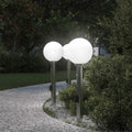 Vidaxl bolderverlichting met sensor en stopcontact 3 stuks 80 cm roestvrij staal ip44