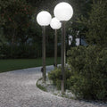 Vidaxl bolderverlichting met sensor en stopcontact 3 stuks 120 cm roestvrij staal ip44