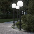 Vidaxl bolderverlichting met sensor en stopcontact 3 stuks 120 cm zwart ip44