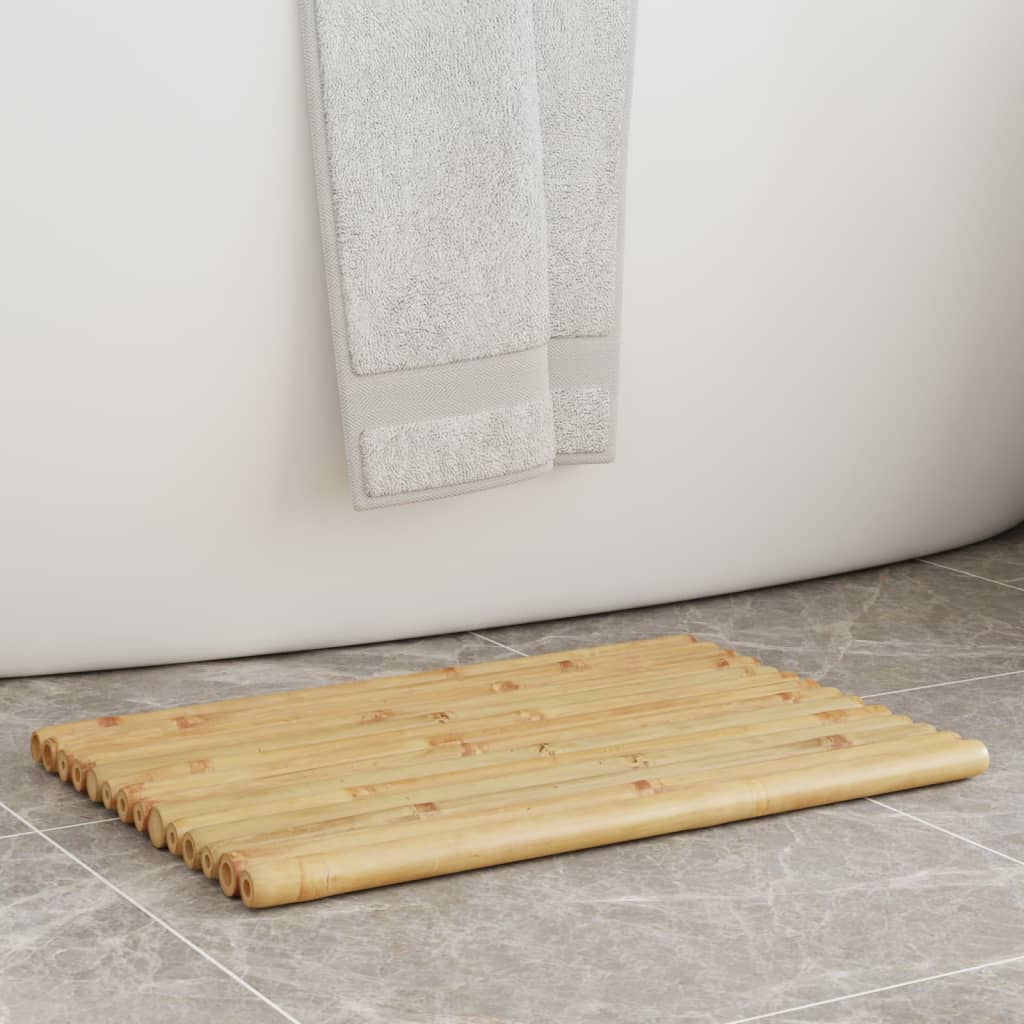 VidaXL Badematten, 2 Stück, 50 x 35 cm, Bambus