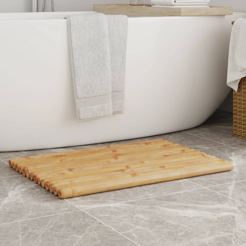 VidaXL Badematten, 2 Stück, 70 x 50 cm, Bambus