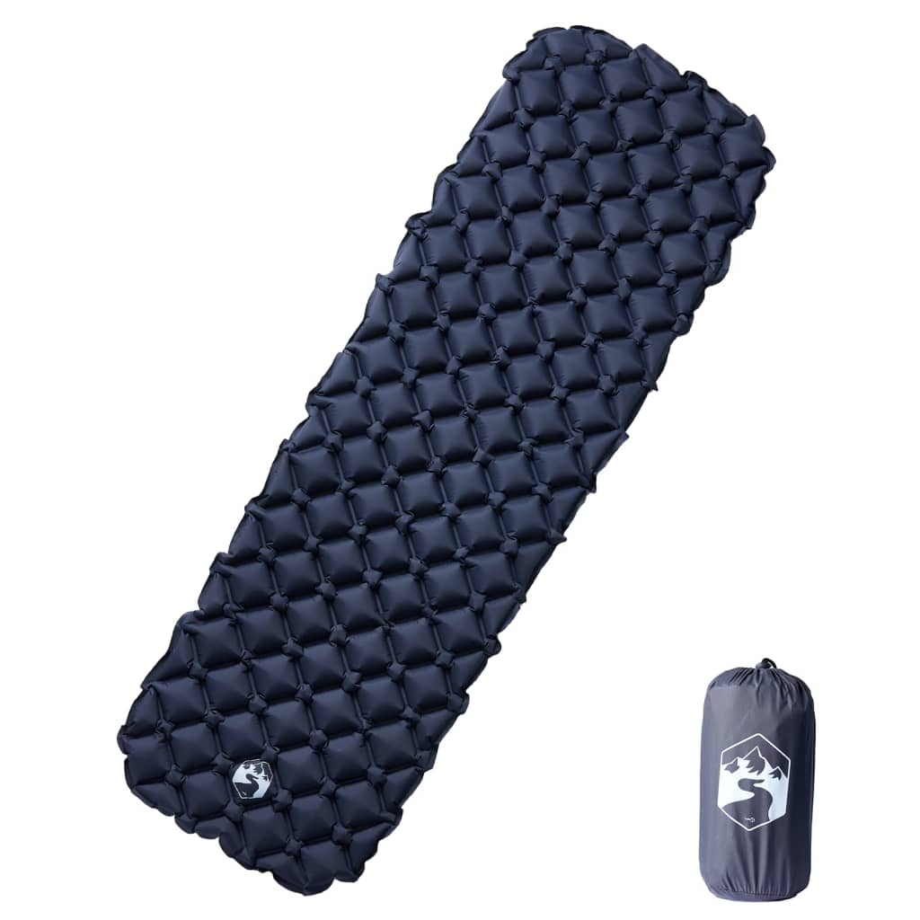 VidaXL aufblasbare Campingmatratze 190x58x6 cm, Einzelbett, Grau